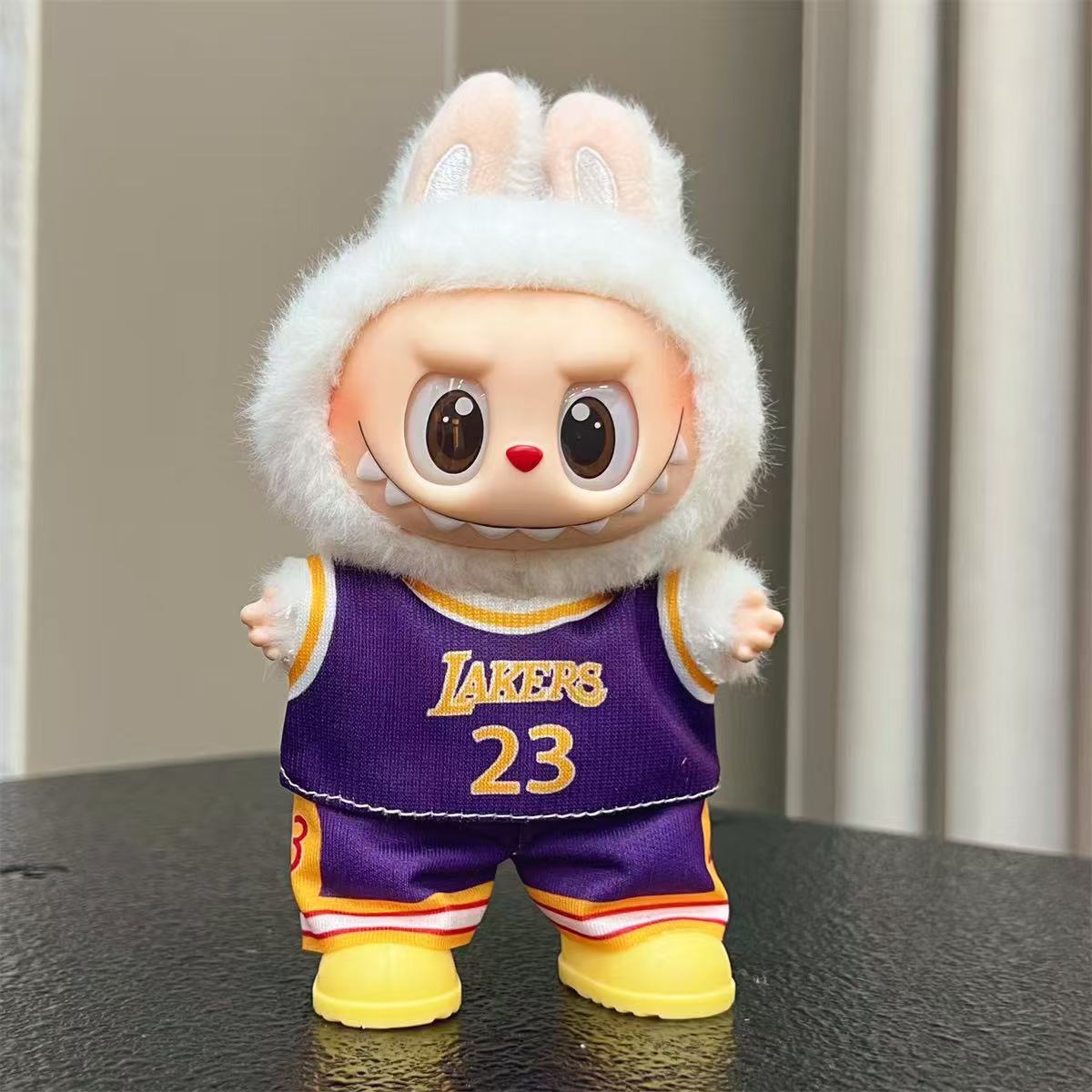 💜💛 Labubu Jersey – Lakers #23 LeBron James Edition