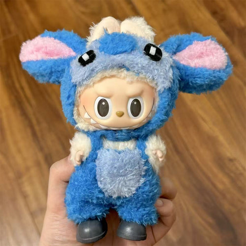 💙 Labubu Cosplay Fit – Stitch-Inspired Hoodie Outfit